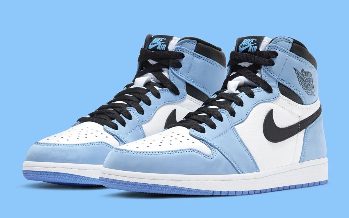 JORDAN 1 RETRO HIGH ‘WHITE UNIVERSITY BLUE BLACK’💙🤍
36-45 AVAILABLE 🤩